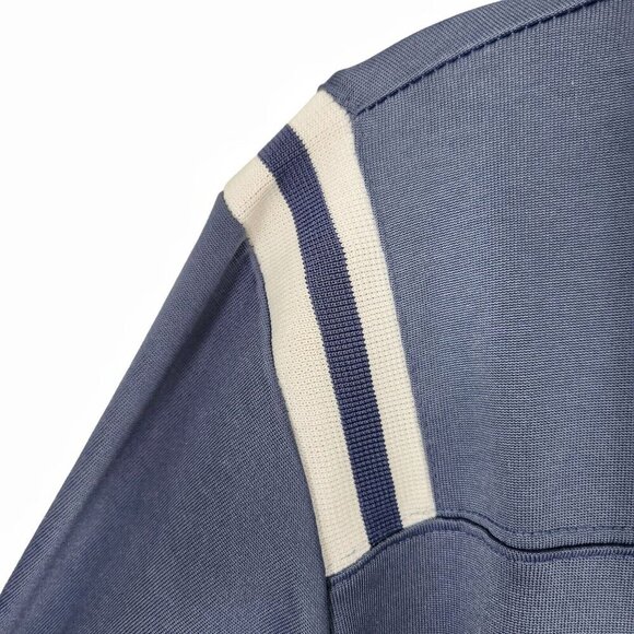 B.U.M. Equipment Vintage 1X Track Jacket Blue White Stripe 90s Y2K - Picture 8 of 15